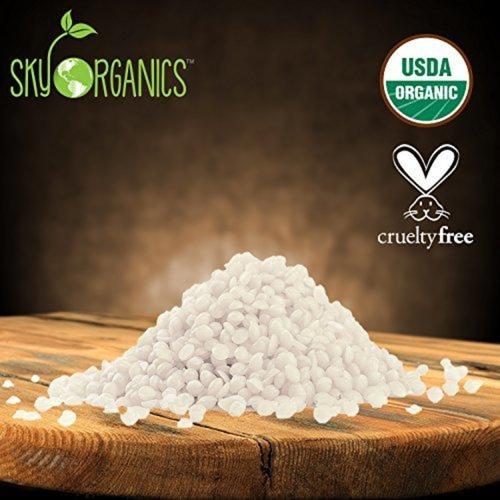 USDA Organic White Beeswax Pellets Beauty & Health Sky Organics 