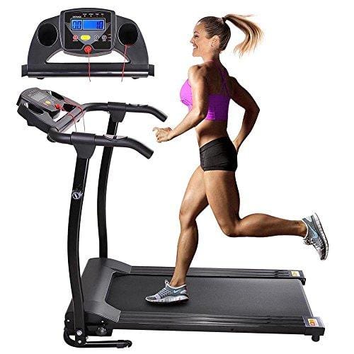 AW Folding Electric Treadmill Portable Running Walking Treadmill with LCD Display Easy Assembly for Home Cardio Exercise Sports AW 