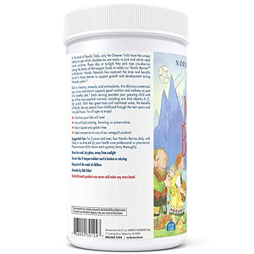 Nordic Naturals - Nordic Berries, Multivitamin Treats for Adults and Kids, 200 Count Supplement Nordic Naturals 