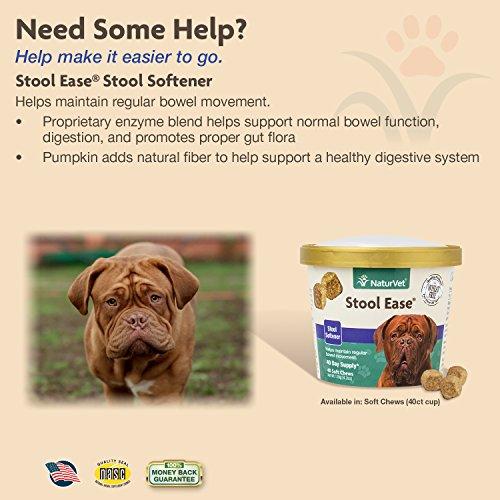 NaturVet Stool Ease Stool Softener for Dogs, 40 ct Soft Chews, Made in USA Animal Wellness NaturVet 