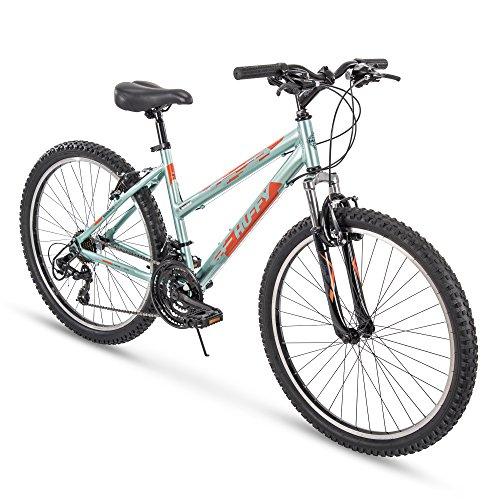 Huffy 26" Escalate Womens 21-Speed Hardtail Mountain Bike, 17" Aluminum Frame, Trigger Shift, Gloss Metallic Mint Sport & Recreation Huffy 