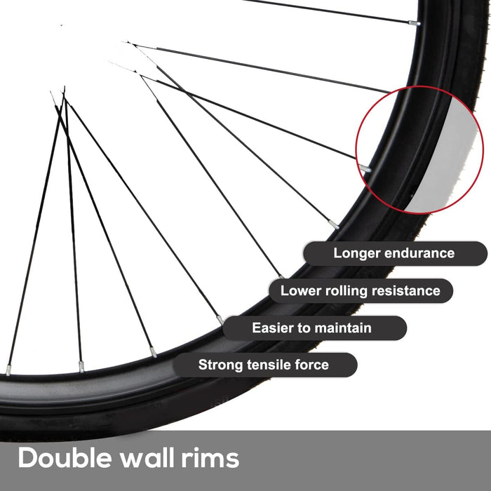 Hiland 700c rower szosowy, stalowy rower miejski, 28", z Shimano, 12 biegów, rower szosowy, czarny/żółty/srebrny ROCKSHARK 