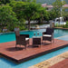 Devoko Patio Porch Furniture Sets 3 Pieces PE Rattan Wicker Chairs with Table Outdoor Garden Furniture Sets (Brown/Beige) Lawn & Patio Devoko 