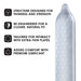 LELO HEX Original, Luxury Condoms with Unique Hexagonal Structure, Thin Yet Strong Latex Condom, Lubricated (36 pack) Condom LELO 