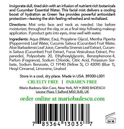 Mario Badescu Facial Spray with Aloe, Cucumber & Green Tea Duo, 4 Oz. Skin Care Mario Badescu 