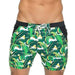 Taddlee Men Swimwear Swimsuits Surf Board Boxer Shorts Long Swim Trunks, Green, Medium Men's Swimwear Taddlee 