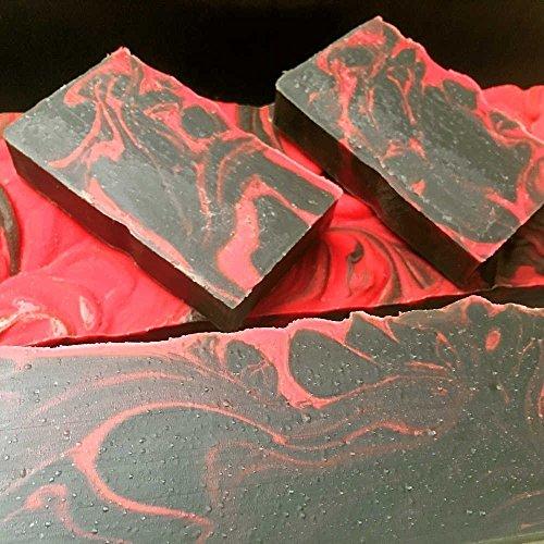 Dragons Blood Soap-Handmade Soap-Cold Process Soap-Activated Charcoal-Sandalwood-Myrrh-Patchouli-By The Soap Shack Natural Soap The Soap Shack 