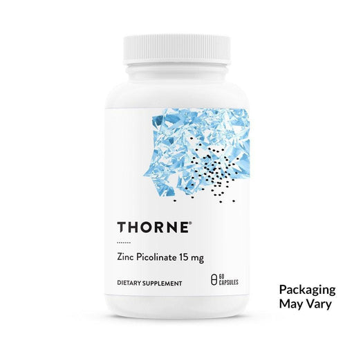 Thorne Research - Zinc Picolinate 15 mg - Highly Absorbable Zinc Supplement to Support Growth, Immune Function, and Reproductive Health - 60 Capsules Supplement Thorne Research 