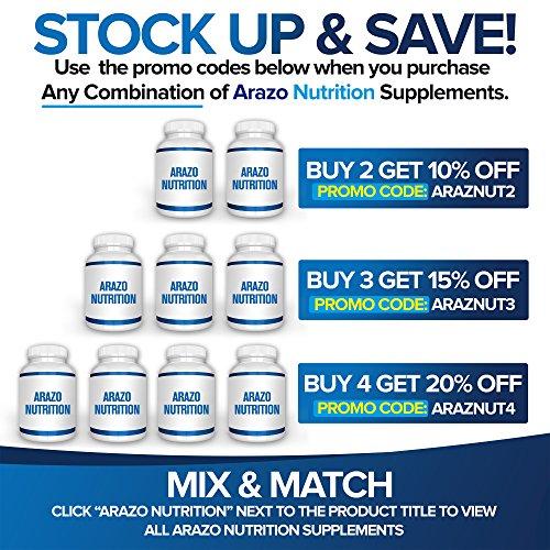 Organic Coconut Oil 2000mg - 100% EXTRA VIRGIN Cold Pressed for Weight Loss, Skin, Hair, Nails - 120 Softgel Capsules - Arazo Nutrition Supplement Arazo Nutrition 