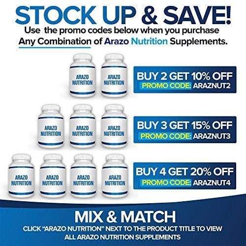 TESTOBOOST Test Booster Supplement | Potent & Natural Herbal Pills | Boost Muscle Growth | Tribulus, Horny Goat Weed, Hawthorn, Zinc, Minerals| Arazo Nutrition USA Supplement Arazo Nutrition 