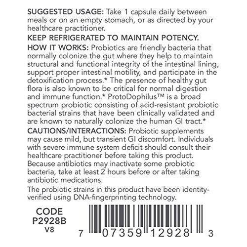 Protocol For Life Balance - ProtoDophilus™ - 50 Billion, 10 Strains - Healthy Intestinal Probiotic Flora to Support Digestive Function and Immune Health - 50 Veg Capsules Supplement Protocol For Life Balance 