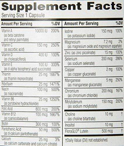 Twinlab Daily One Caps Multi-Vitamin and Multi-Minerals without Iron, 180 Capsules Supplement Twinlab 