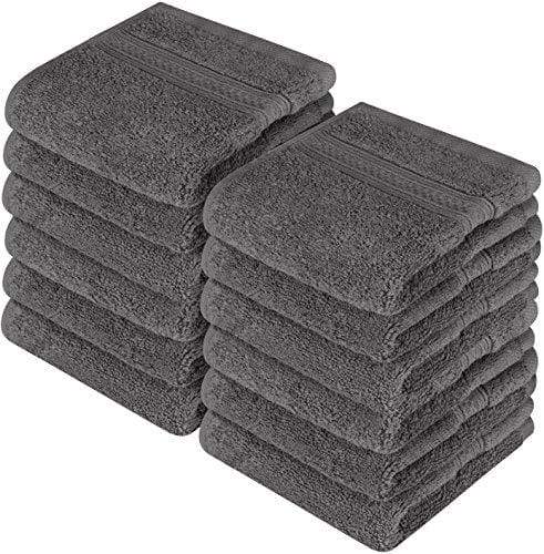 Utopia Towels Luxury Cotton Washcloth Towel Set (12 Pack, Grey, 12 x 1 —  ShopWell