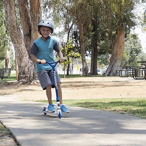 Pulse Performance Products KR2 Freestyle Scooter - Beginner Kick Pro Scooter for Kids - Blue Outdoors Pulse Performance Products 