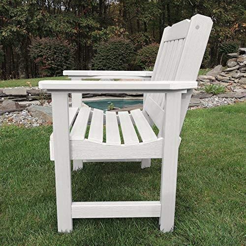 Highwood AD-CHGL1-WHE Lehigh Garden Chair, White Lawn & Patio highwood 