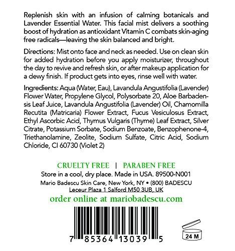 Mario Badescu Facial Spray with Aloe, Chamomile and Lavender, 8 oz. Skin Care Mario Badescu 