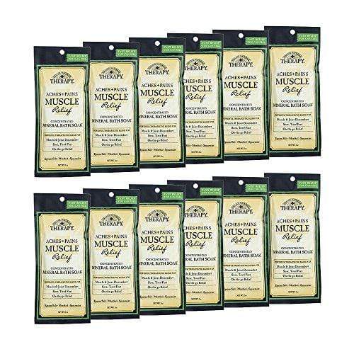 Village Naturals Therapy, Mineral Bath Soak, Aches & Pains Muscle Relief, 2 Oz, Pack of 12 Skin Care Village Naturals Therapy 