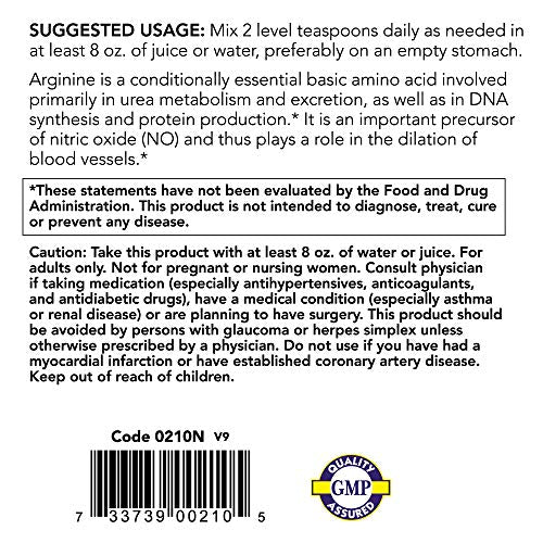 NOW Sports L-Arginine Powder, 1-Pound Supplement Now Sports 
