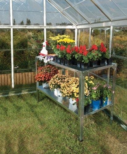 Palram HobbyGrower Galvanized 2-Level Shelving System Home Palram 