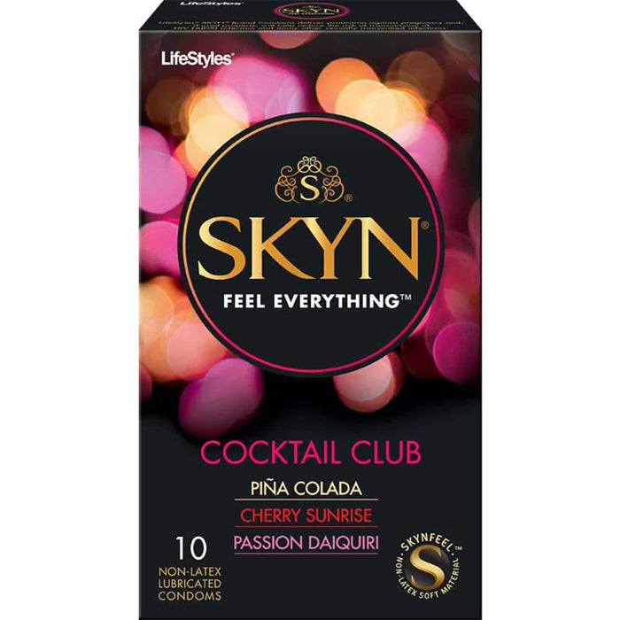 Lifestyles Skyn Cocktail Club Premium Flavored Condoms, 10 Count Condom LifeStyles 