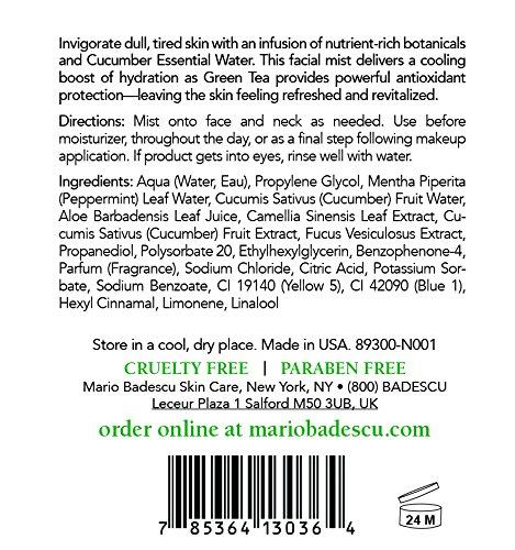 Mario Badescu Facial Spray with Rosewater & Facial Spray with Green Tea Duo, 8 oz. Skin Care Mario Badescu 