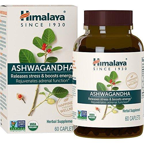 Organic Ashwagandha for Stress-relief, Adrenaline Function and Energy Boost Supplement Himalaya Herbal Healthcare 
