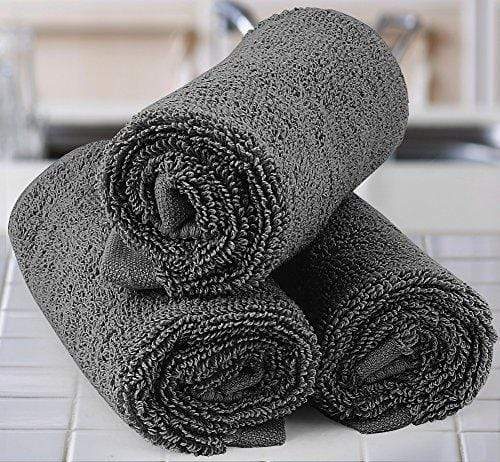 Utopia Towels Luxury Cotton Washcloth Towel Set (12 Pack, Grey, 12 x 12 Inches) Multi-purpose Extra Soft Fingertip Towels, Highly Absorbent Face Cloths, Machine Washable Sport and Workout Towels Towel Utopia Towels 