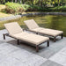 MAGIC UNION Patio Rattan Adjustable Wicker Chaise Lounge with Cushions Garden Furniture Outdoor Pool Side Chair Sets of 2 Furniture MAGIC UNION 