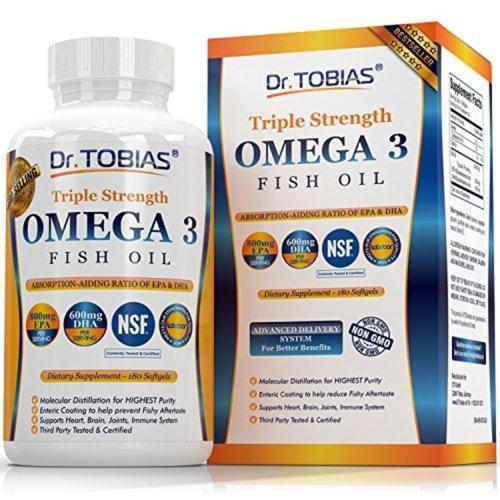 Omega 3 Fish Oil Triple Strength Supplement Dr. Tobias 
