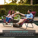 Best Choice Products Set of 2 Adjustable Zero Gravity Lounge Chair Recliners for Patio, Pool w/Cup Holders - Burgundy Lawn & Patio Best Choice Products 