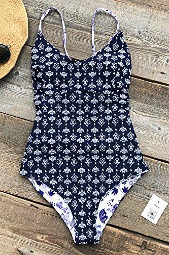 CUPSHE Light Up The Night Print One-Piece Swimsuit Beach Swimwear Bathing Suit (L) Women's Swimwear CUPSHE 