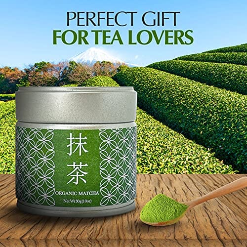 Kagoshima Tea Organic Matcha Green Tea Powder – 30g Ceremonial Grade Matcha – Premium Organic Matcha with Natural Sweetness and Grassy Taste – Easy Brewing Matcha Grocery JAPANESE GREEN TEA CO. HARVESTED WITH IN JAPAN 