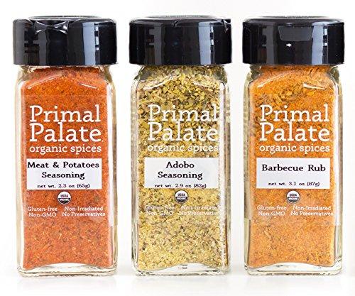 Organic Spices - Signature Blends 3-Bottle Gift Set Food & Drink Primal Palate Organic Spices 