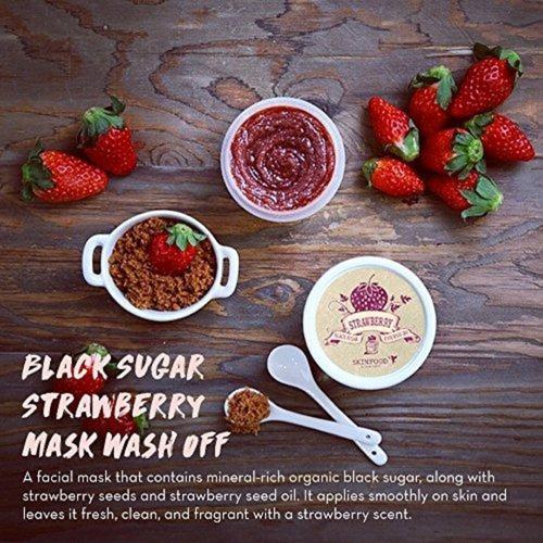 Black Sugar Strawberry Mask Wash Off Beauty & Health SKIN FOOD since 1957 