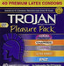 Trojan Pleasure Pack Premium Lubricated Latex Condoms, 40 Count Condom Trojan 