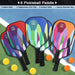 Graphite Pickleball Paddles Set of 6, 2023 USAPA Approved, 2 Kids & 4 Adult Paddles, Fiberglass Surface (CHS), Polypropylene Lightweight Honeycomb Core, 6 Pickleball, 4 Replacement Soft Grip + Bag Sports YC DGYCASI 