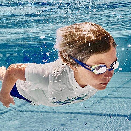 Speedo Jr Vanquisher 2.0 Mirrored Swim Goggles, Blue, 1SZ Swim Goggles Speedo 