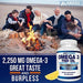 Omega 3 Fish Oil 2250mg | HIGH EPA 1200MG + DHA 900MG Triple Strength Burpless Capsules | 120 Pills | Arazo Nutrition Supplement Arazo Nutrition 