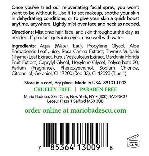 Mario Badescu Facial Spray with Rosewater & Facial Spray with Green Tea Duo, 4 oz. Skin Care Mario Badescu 