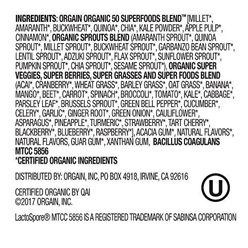 Orgain Organic Superfoods Supplement Orgain 
