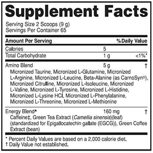 Amino Energy, Concord Grape, Preworkout and Essential Amino Acids Supplement Optimum Nutrition 