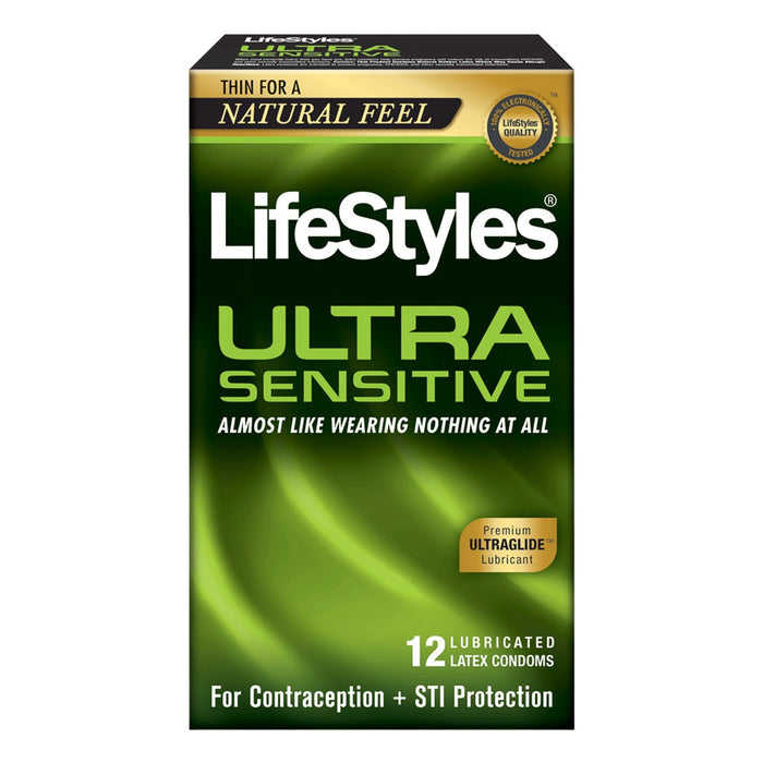 LifeStyles Ultra Sensitive Condoms, 12ct Condom LifeStyles 