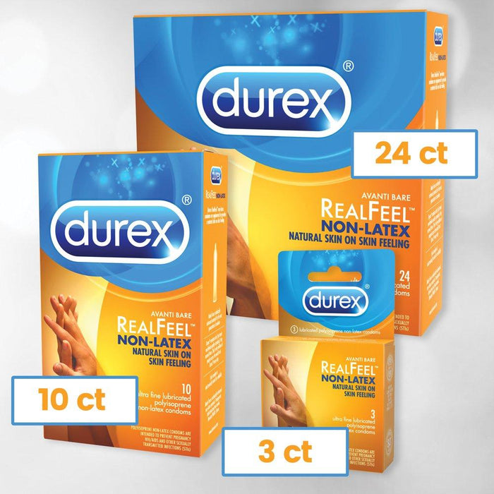 Durex Avanti Bare RealFeel Non-Latex Condom, 10 ct Condom Durex 