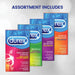 Durex Condom Pleasure Pack Assorted Natural Latex Condoms, 42 Count - an exciting Mix of Sensation and Stimulation Condom Durex 