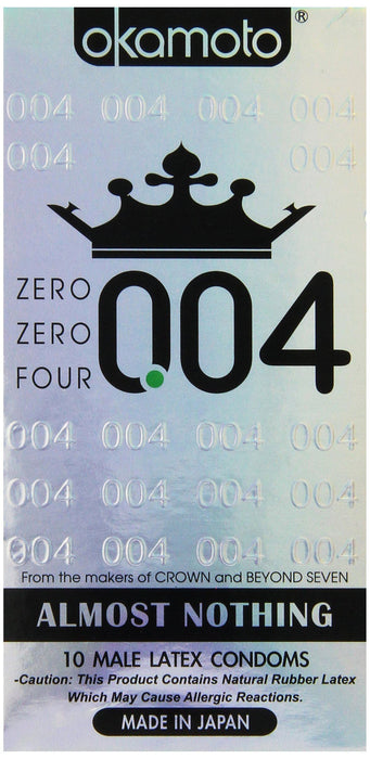 Okamoto 0.04 Zero Zero Four Condoms 10ea pack Condom OKAMOTO 