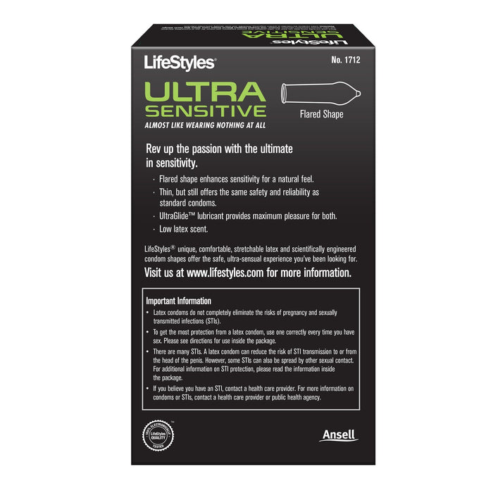 LifeStyles Ultra Sensitive Condoms, 12ct Condom LifeStyles 