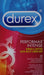 Durex Condom Performax Intense Natural Latex Condoms, 12 Count - Ultra Fine, ribbed, dotted with delay lubricant Condom Durex 
