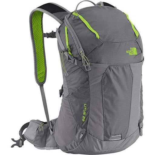 The North Face Litus 22 Pack Zinc Grey / Macaw Green L/XL Backpack The North Face 