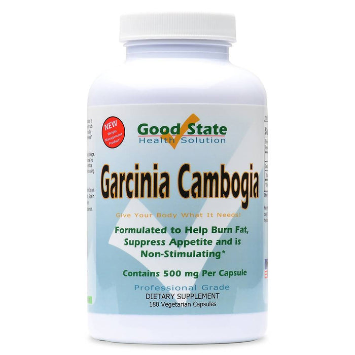 Good State Garcinia Cambogia Extract (500 mg per capsule - 180 veggie capsules total) Supplement Good State 