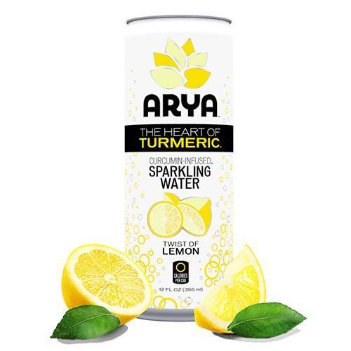 Curcumin-Infused Sparkling Water Lemon Food & Drink Arya 